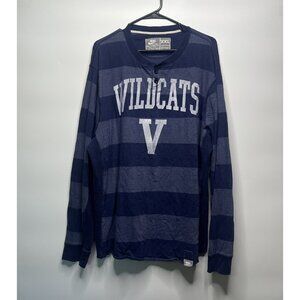 Mens Nike Blue Long Sleeve Wildcats Henley College Vault Shirt Size  XXL